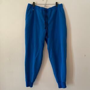 FIGS Royal Blue Tansen Jogger Scrub Pants Uniform Nurse Doctor Men's XXL Short